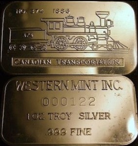 1oz JMM Western Mint Canadian Trasnportation Inc.