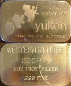 1oz JMM Western Mint Yukon Klondike